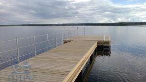 леерное ограждение для причала