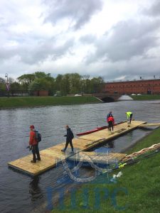 понтонный причал для гребли и соревнований