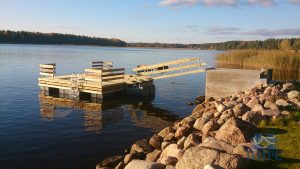 понтонная площадка для рыбалки