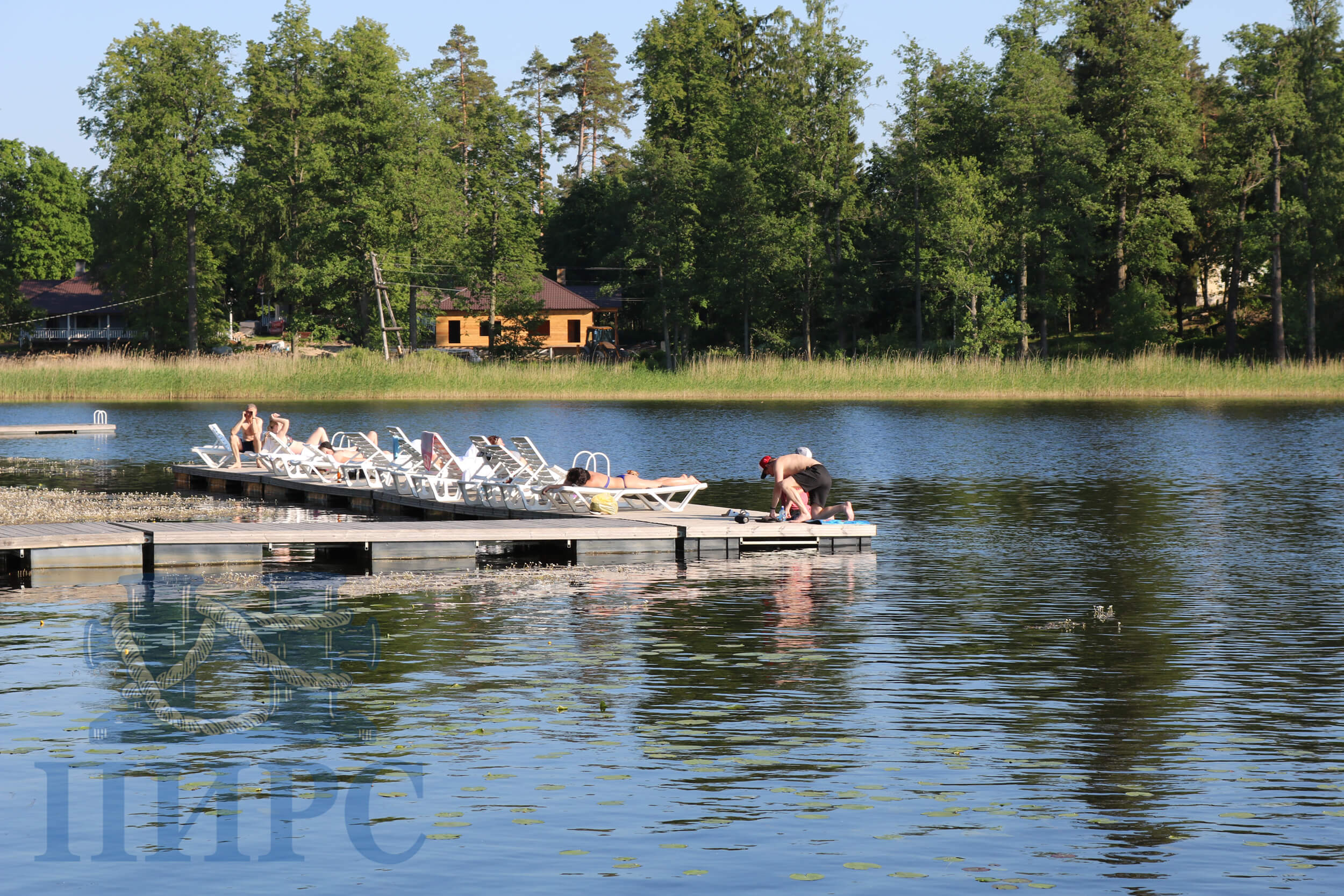 понтоны для купания