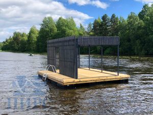 плавучая беседка на понтоне