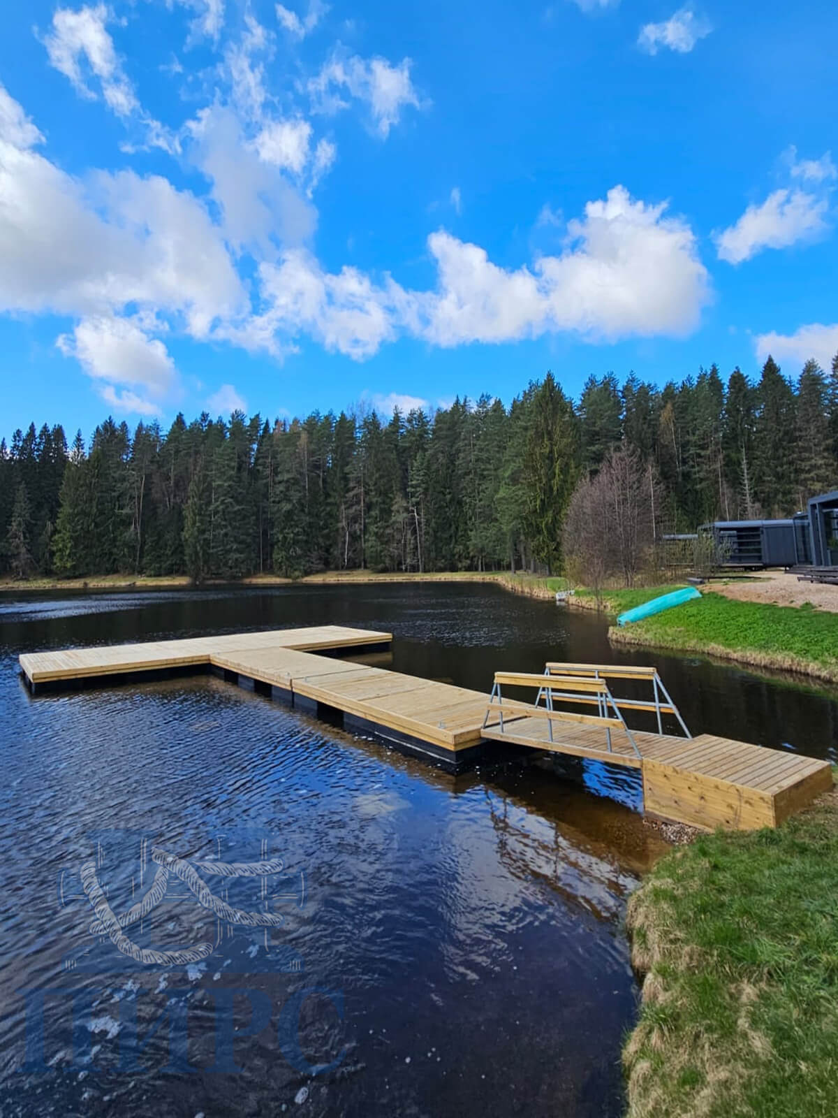 понтонная площадка для купания