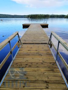 понтонный причал для катеров