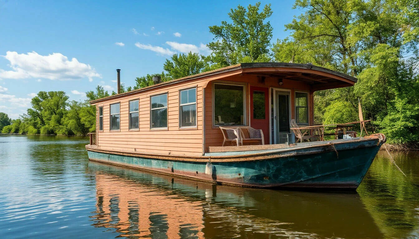 хаусбот на воде