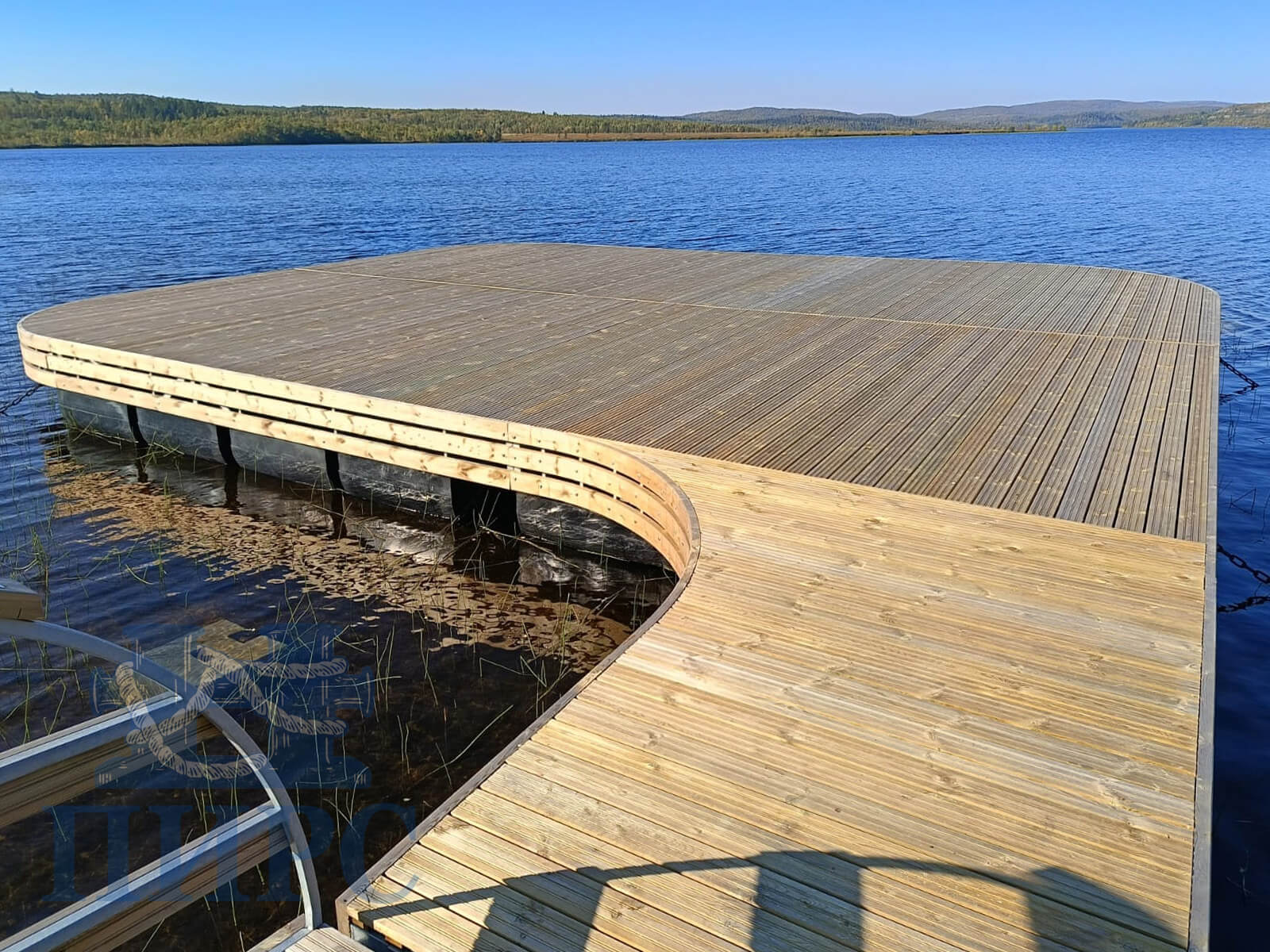 понтонная площадка для парка