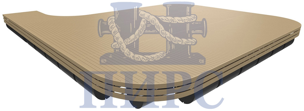 понтон для парка на озере