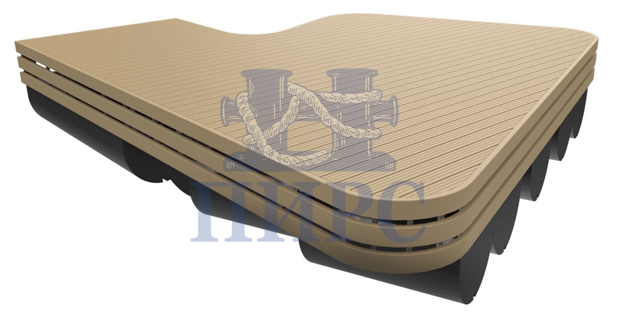 площадка плавучая на понтоне