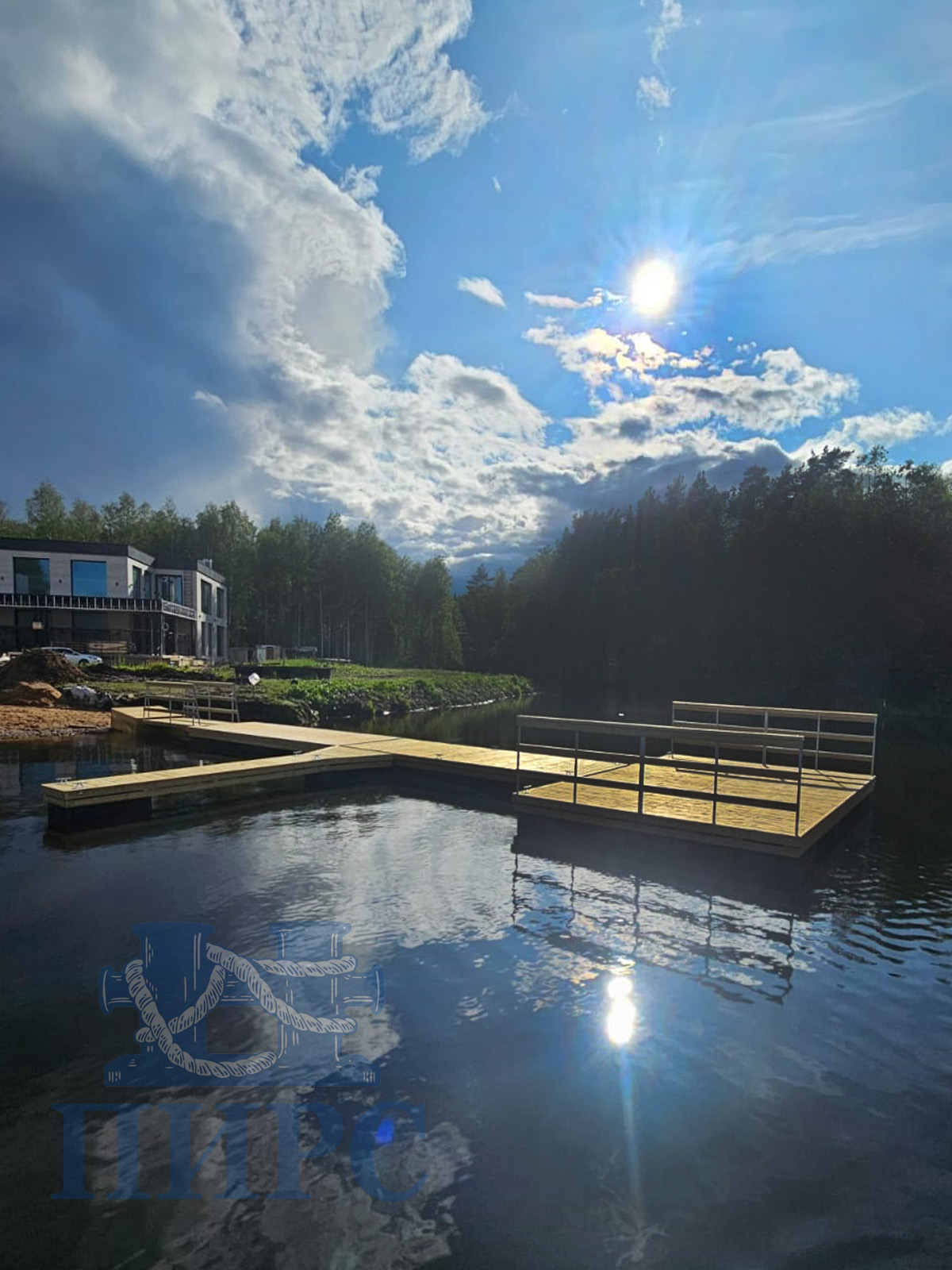 плавучий понтон для катамаранов