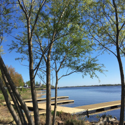 плавучий лодочный причал для рыбалки из понтонов