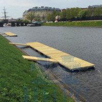 понтонный причал для гребли и соревнований