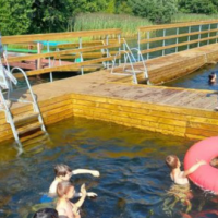 купание с причала